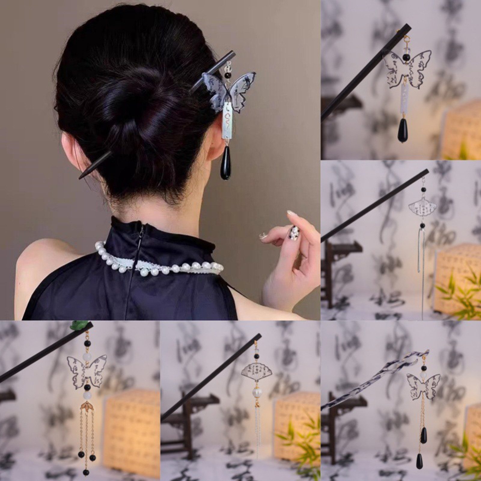 Vintage Wooden Hairpin For Wom - Women Accessories Shop 리뷰 및 가격