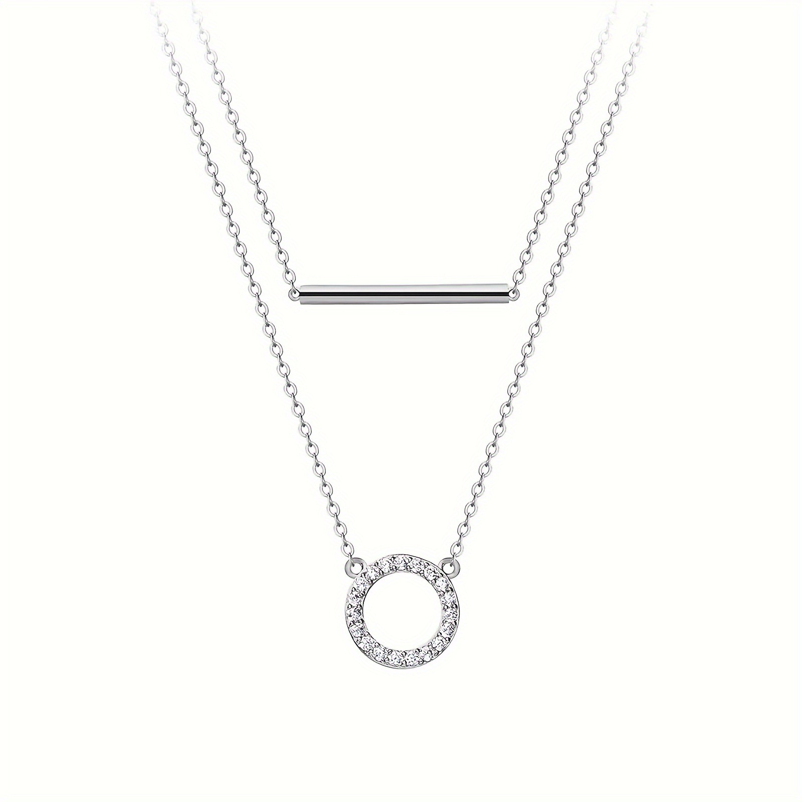 RAPRGOLD Moissanite Loop Penda - Layered Necklace Set 리뷰 및 가격