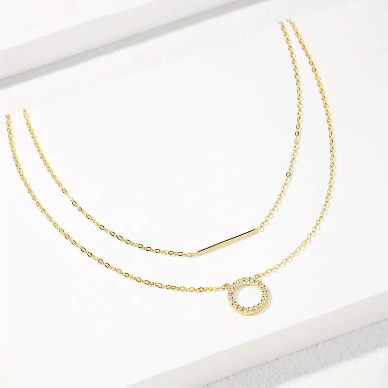 RAPRGOLD Moissanite Loop Penda - Layered Necklace Set 리뷰 및 가격