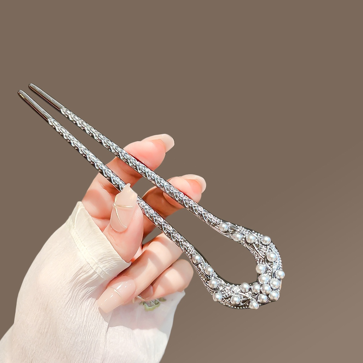 New Pearl U Shaped Hairpin For - Women Accessories Shop 리뷰 및 가격