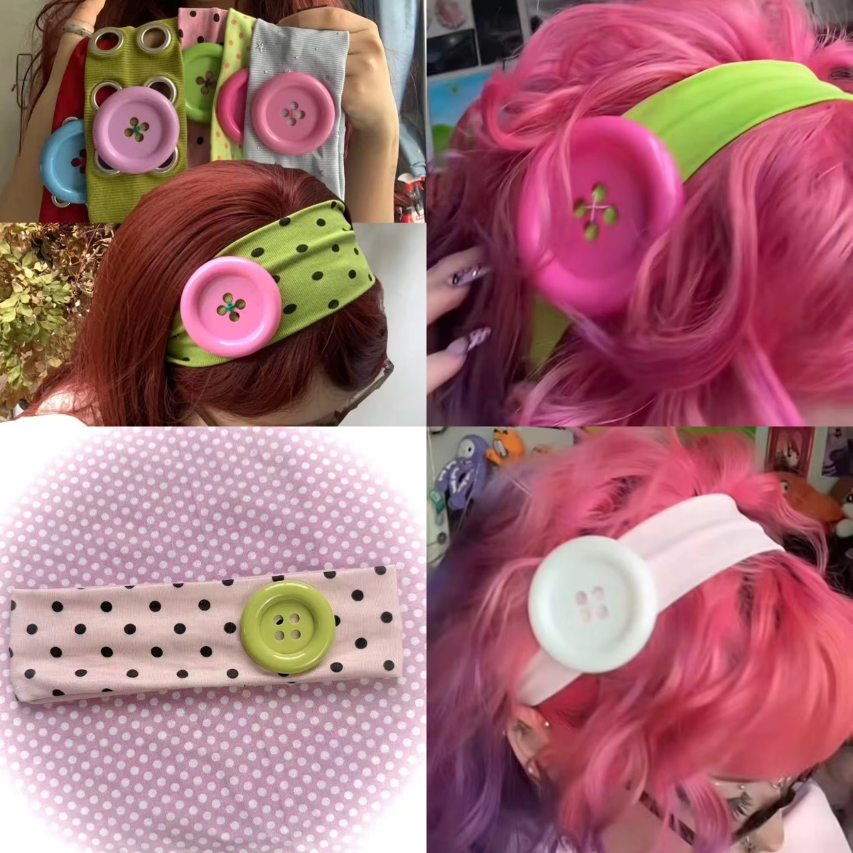 Y2K Subculture Large button po - Women'S Yoga Accessories 리뷰 및 가격
