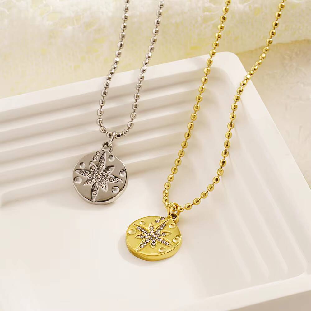 Stainless Steel Women Delicate - Coin Necklace Delicate 리뷰 및 가격