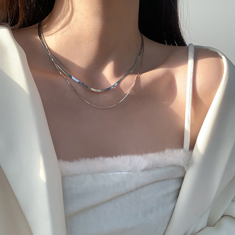 New 925 Sterling Silver Neckla - Layered Necklace Set 리뷰 및 가격