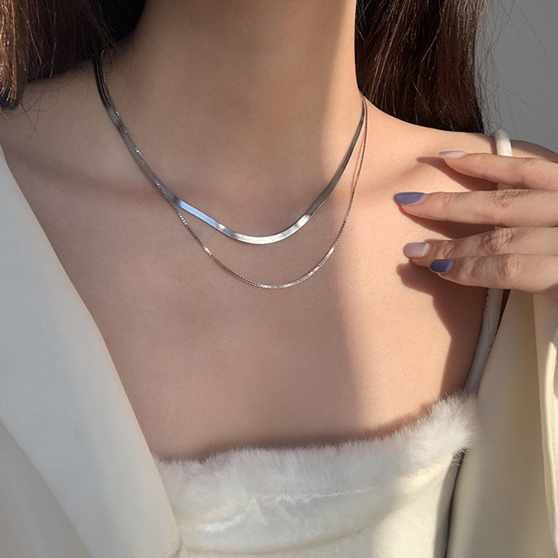 New 925 Sterling Silver Neckla - Layered Necklace Set 리뷰 및 가격