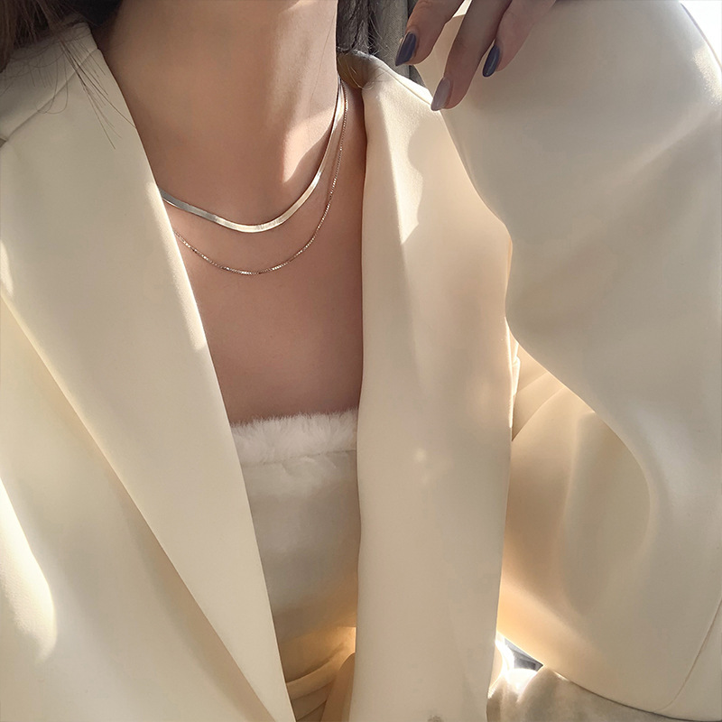 New 925 Sterling Silver Neckla - Layered Necklace Set 리뷰 및 가격