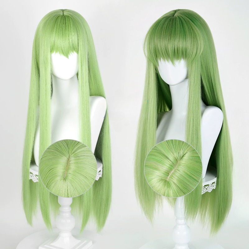 Anime CC Cosplay Green Wig Lon - Women Knight Accessories 리뷰 및 가격