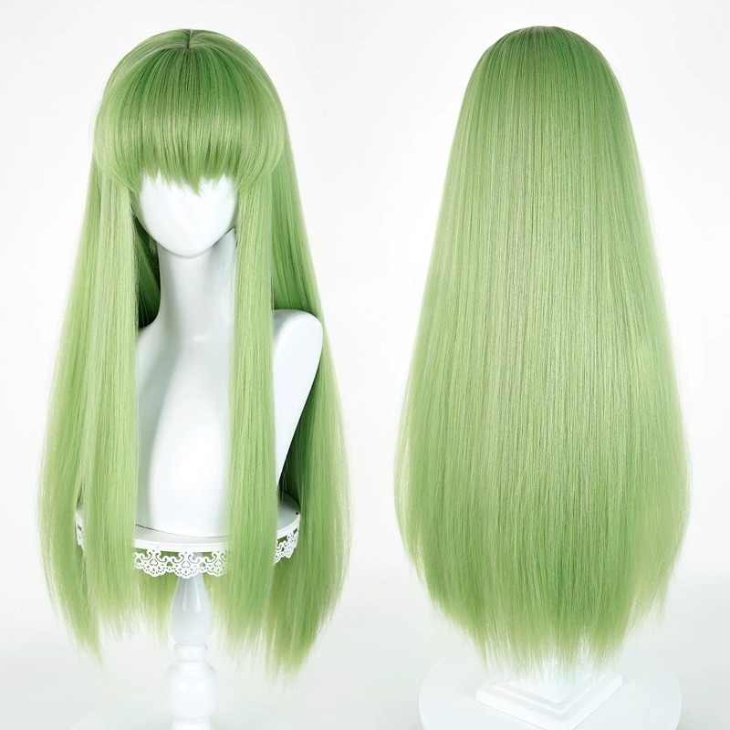 Anime CC Cosplay Green Wig Lon - Women Knight Accessories 리뷰 및 가격