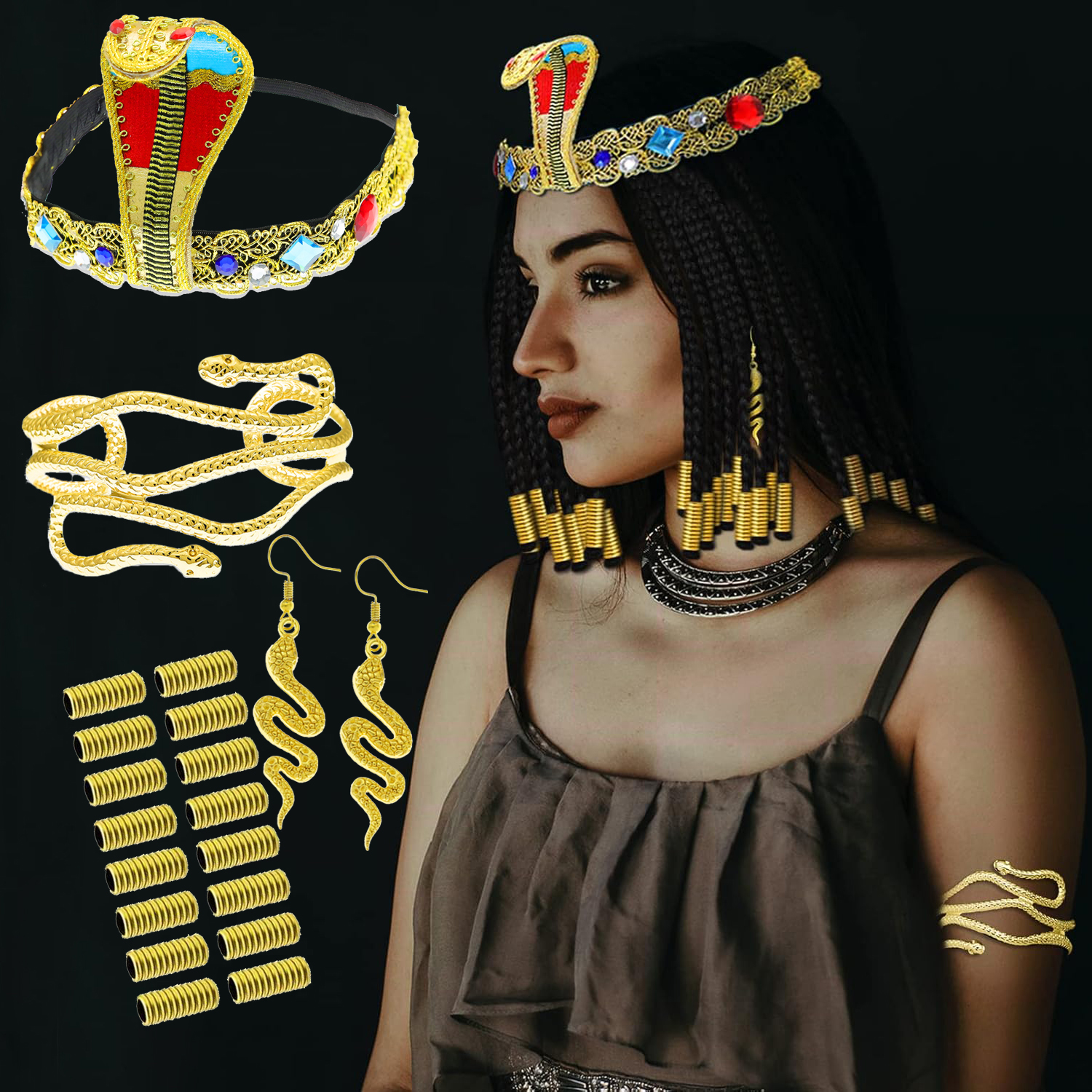 Egyptian Cleopatra Costume Acc - Women Accessories In Egypt 리뷰 및 가격