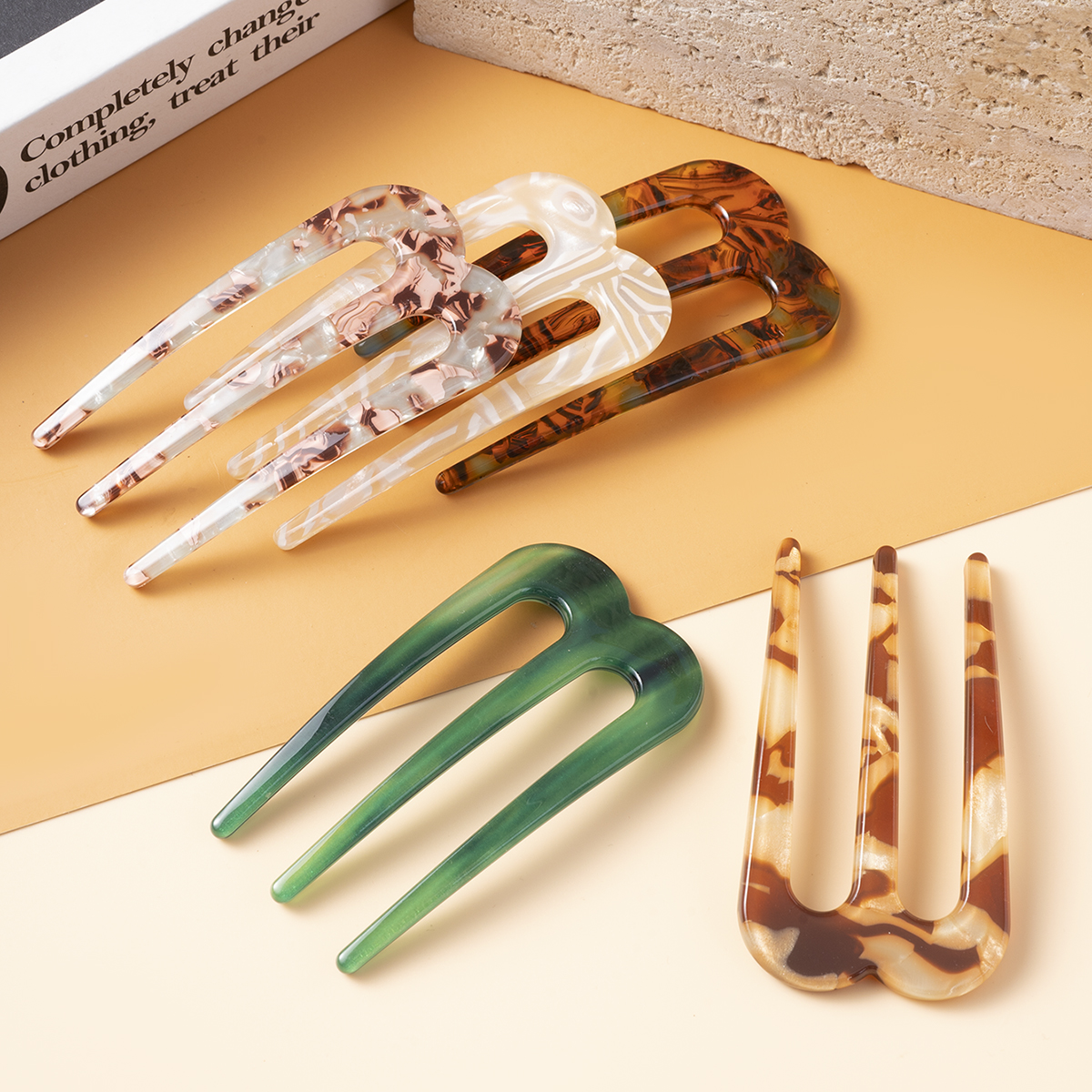 Acetic Acid Hair Forks Three T - Women Accessories Wholesale 리뷰 및 가격
