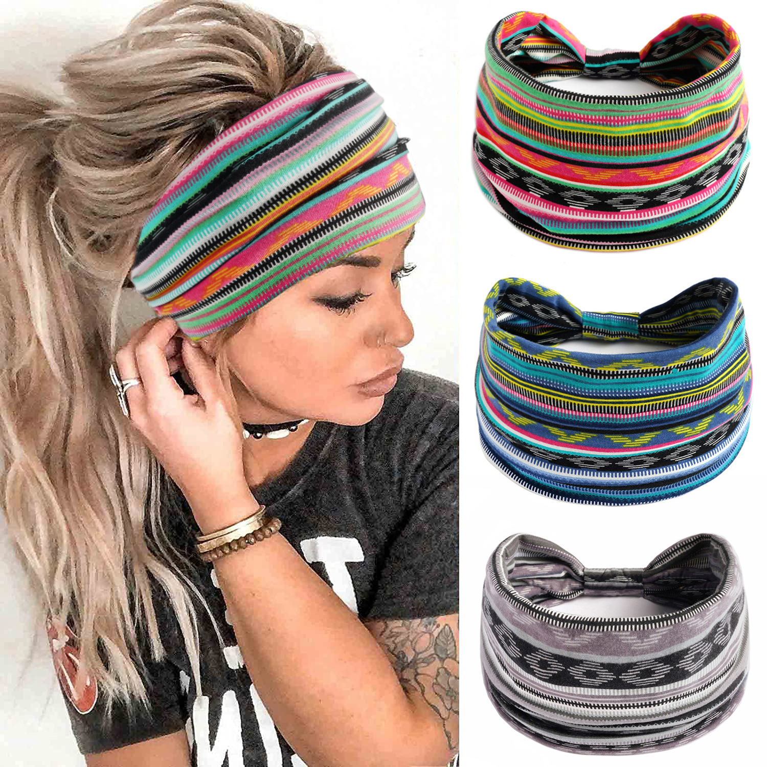 Fashion Solid Color Wide Edge  - Women'S Yoga Accessories 리뷰 및 가격
