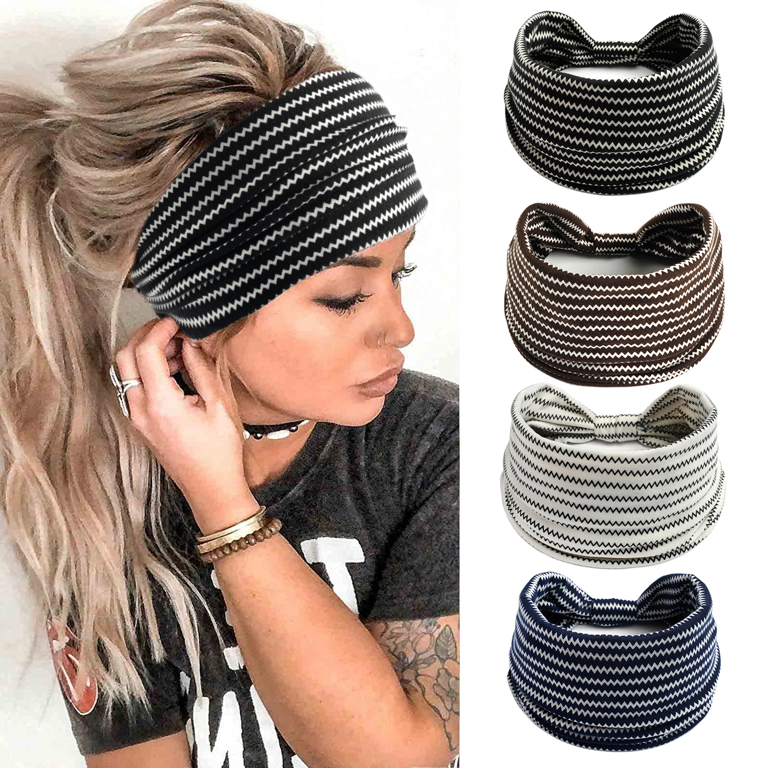 Fashion Solid Color Wide Edge  - Women'S Yoga Accessories 리뷰 및 가격