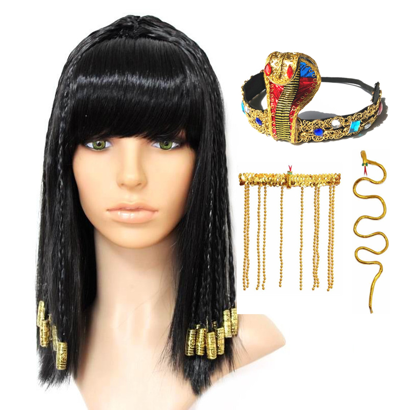 Cleopatra Wig Woman Egypt Quee - Women Accessories In Egypt 리뷰 및 가격