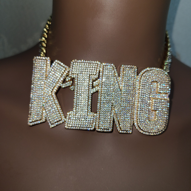 Customized Big Letters Double  - Layered Necklace Set 리뷰 및 가격