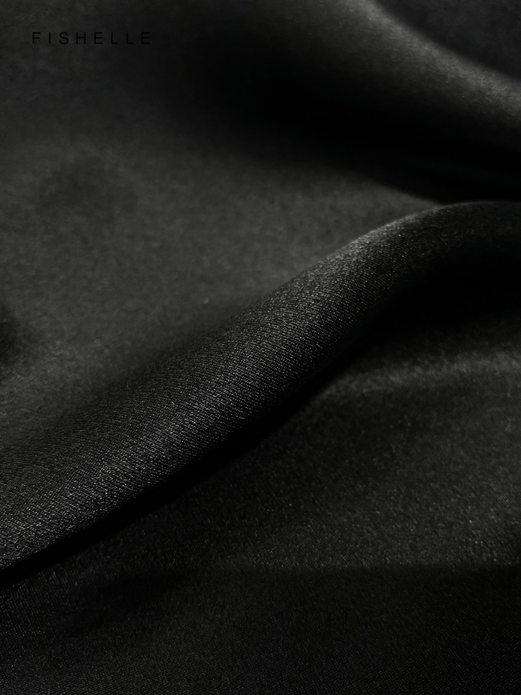 Solid color black pure silk sc - Silk Scarf Square 리뷰 및 가격