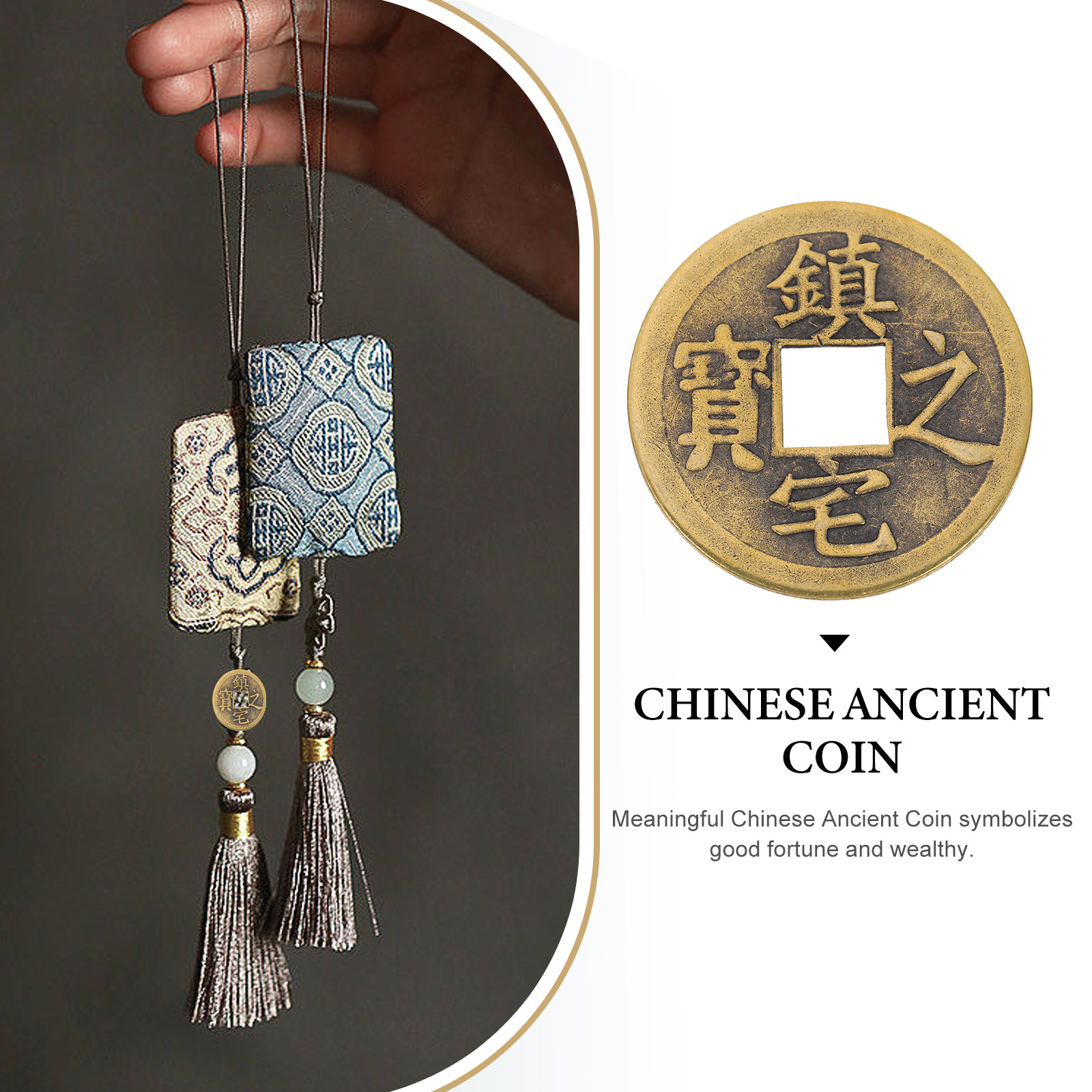 6Pcs Delicate Vintage Brass Ch - Coin Necklace Delicate 리뷰 및 가격