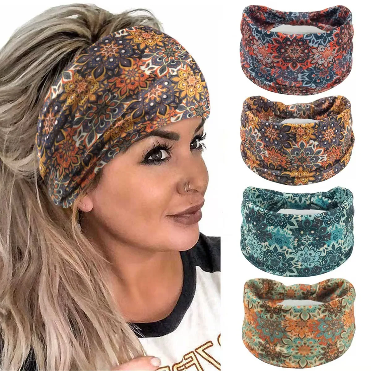 🌸Boho Mandala Flower Headband  - Women'S Yoga Accessories 리뷰 및 가격