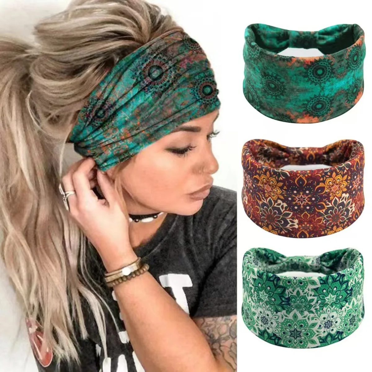 🌸Boho Mandala Flower Headband  - Women'S Yoga Accessories 리뷰 및 가격
