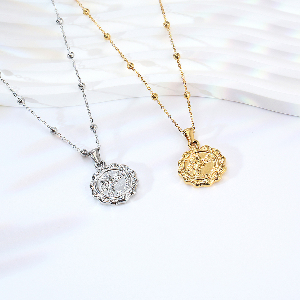 Women Delicate The Angel Cupid - Coin Necklace Delicate 리뷰 및 가격