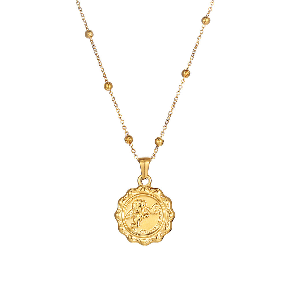 Women Delicate The Angel Cupid - Coin Necklace Delicate 리뷰 및 가격