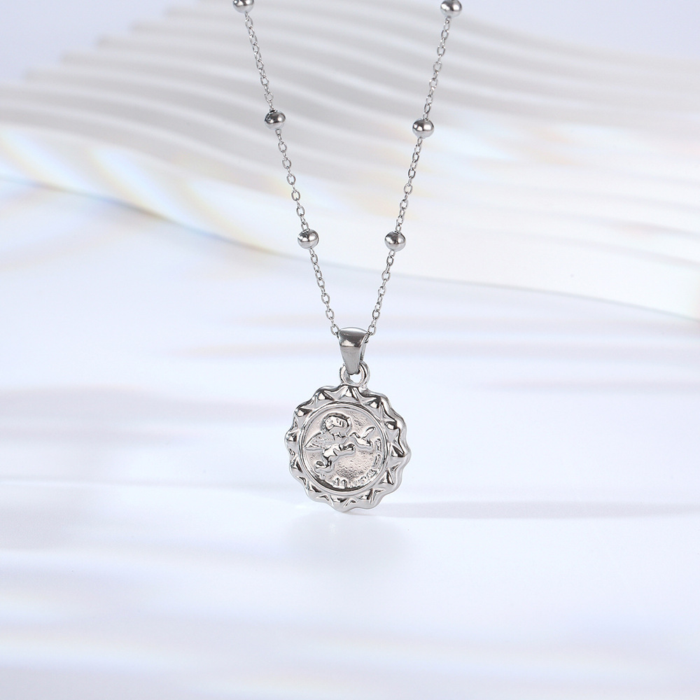 Women Delicate The Angel Cupid - Coin Necklace Delicate 리뷰 및 가격