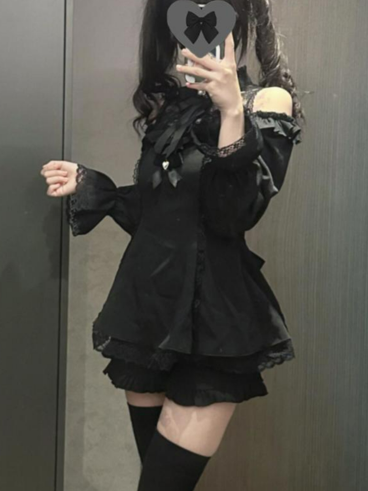 Women Lolita Two Piece Set Col - Layered Necklace Set 리뷰 및 가격