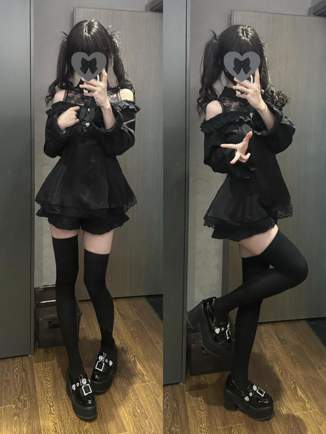Women Lolita Two Piece Set Col - Layered Necklace Set 리뷰 및 가격