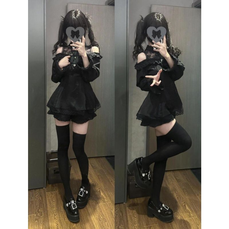 Women Lolita Two Piece Set Col - Layered Necklace Set 리뷰 및 가격