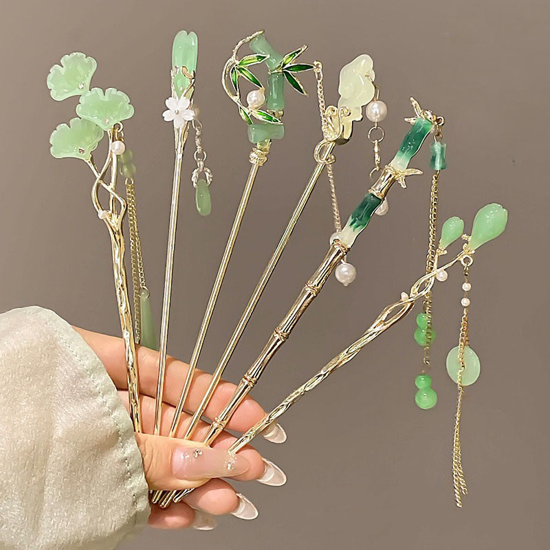 1pc Elegant Chinese Style Gree - Women Accessories Shop 리뷰 및 가격