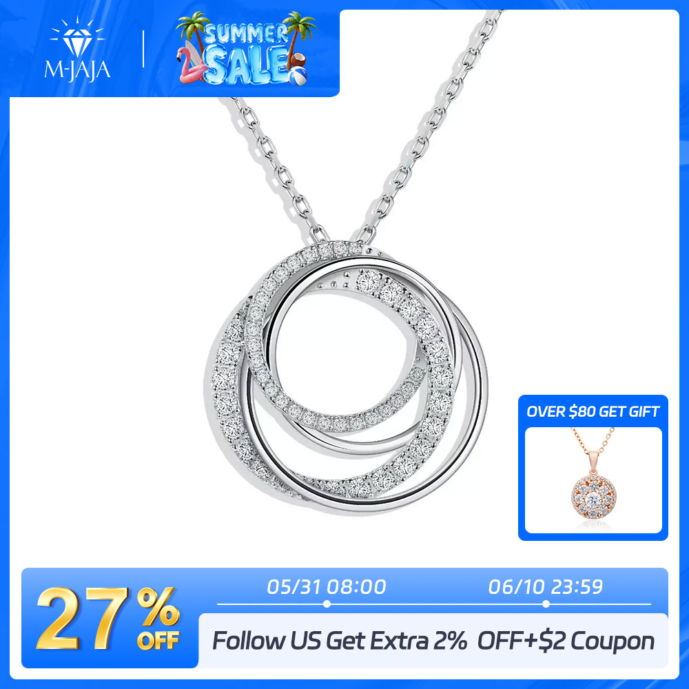 M-JAJA Moissanite Pendant Neck - Layered Necklace Set 리뷰 및 가격