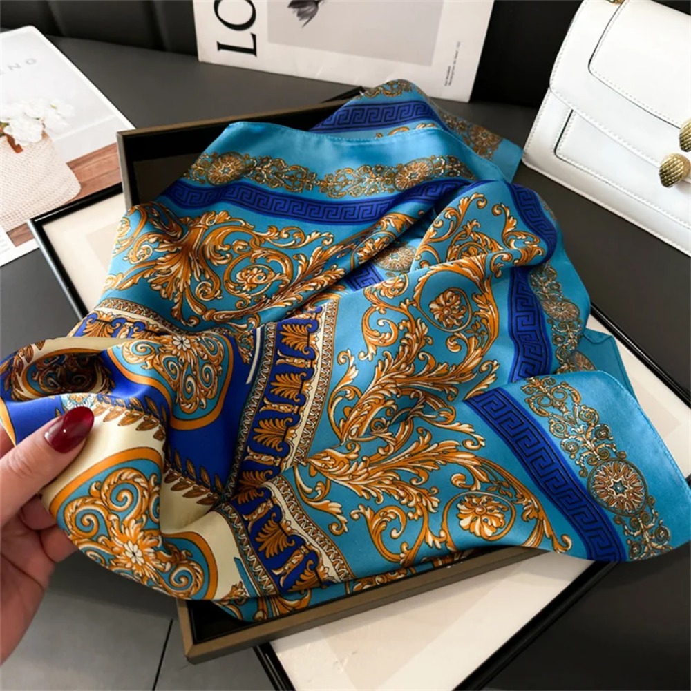 Women 70x70cm Printed Silk Pas - Women Accessories Shop 리뷰 및 가격