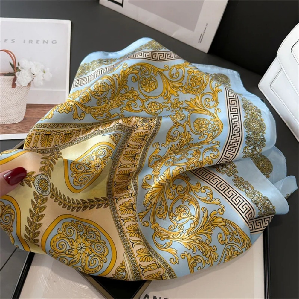 Women 70x70cm Printed Silk Pas - Women Accessories Shop 리뷰 및 가격