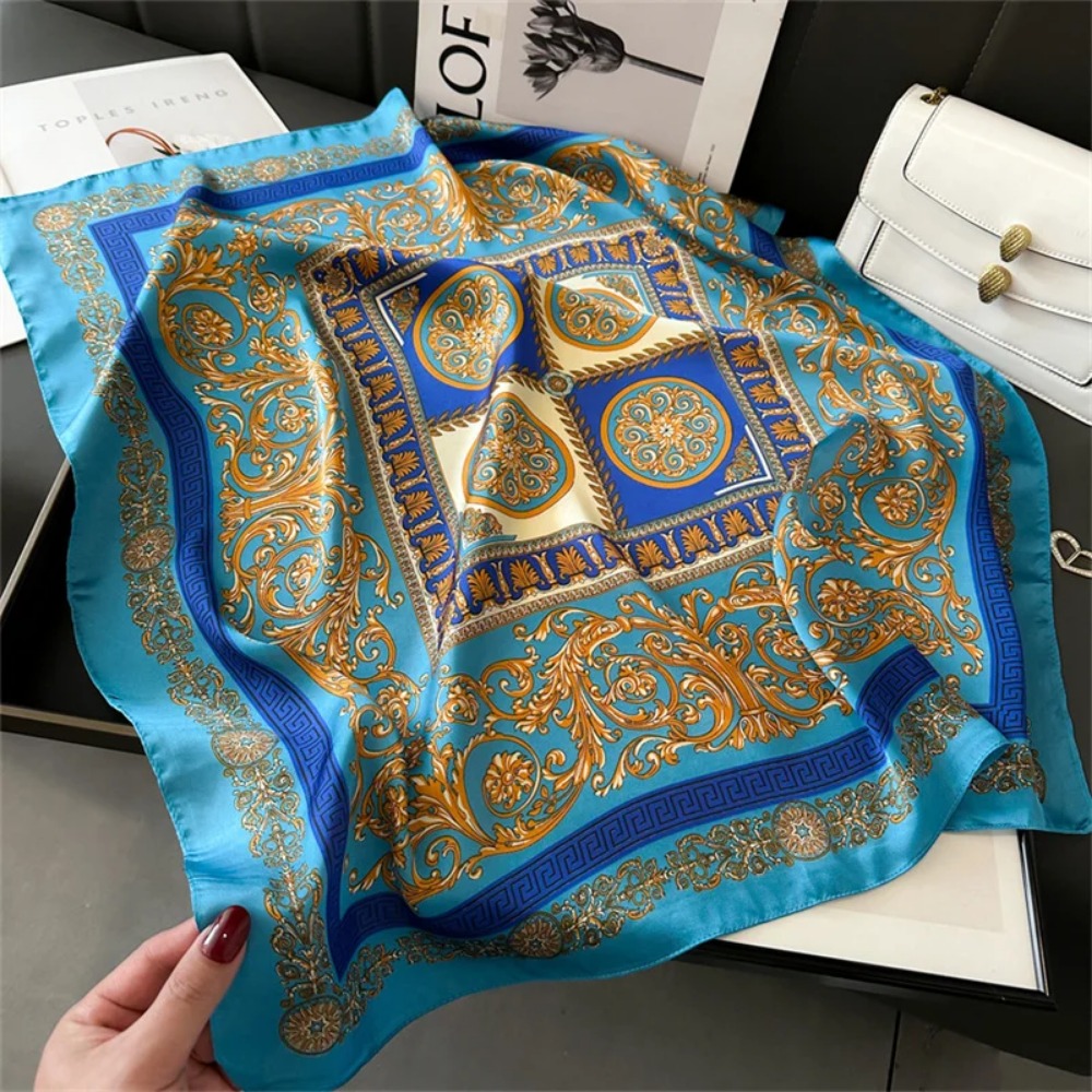 Women 70x70cm Printed Silk Pas - Women Accessories Shop 리뷰 및 가격