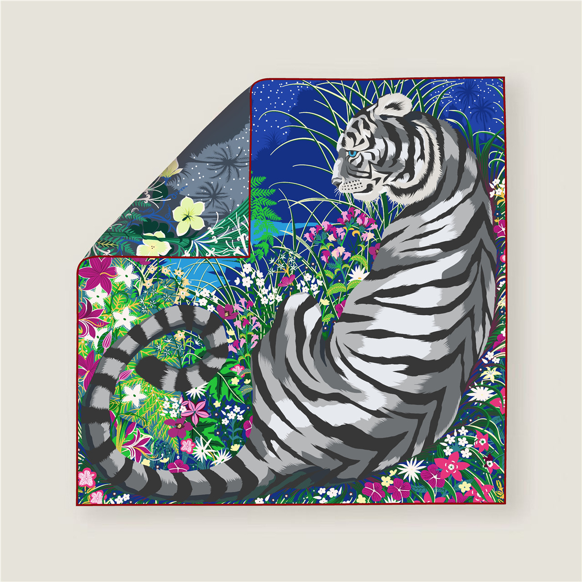 70CM Curled Edge Twill Silk Sq - Silk Scarf Square 리뷰 및 가격