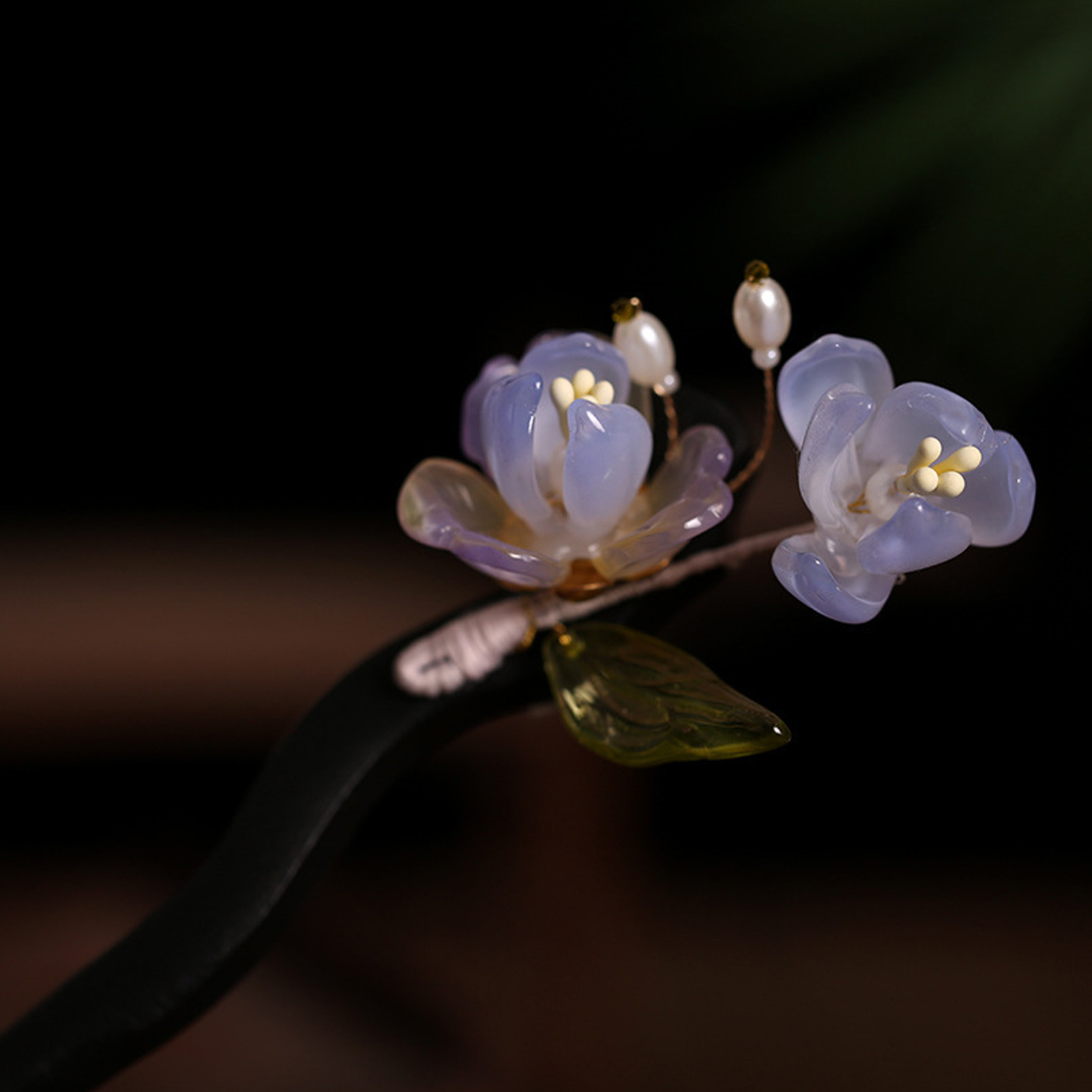 Vintage Wooden Flower Hairpin  - Women Accessories Shop 리뷰 및 가격