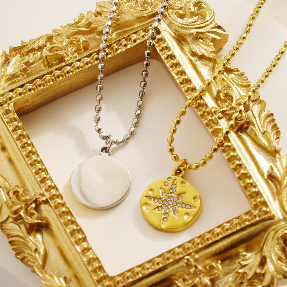 Stainless Steel Women Delicate - Coin Necklace Delicate 리뷰 및 가격