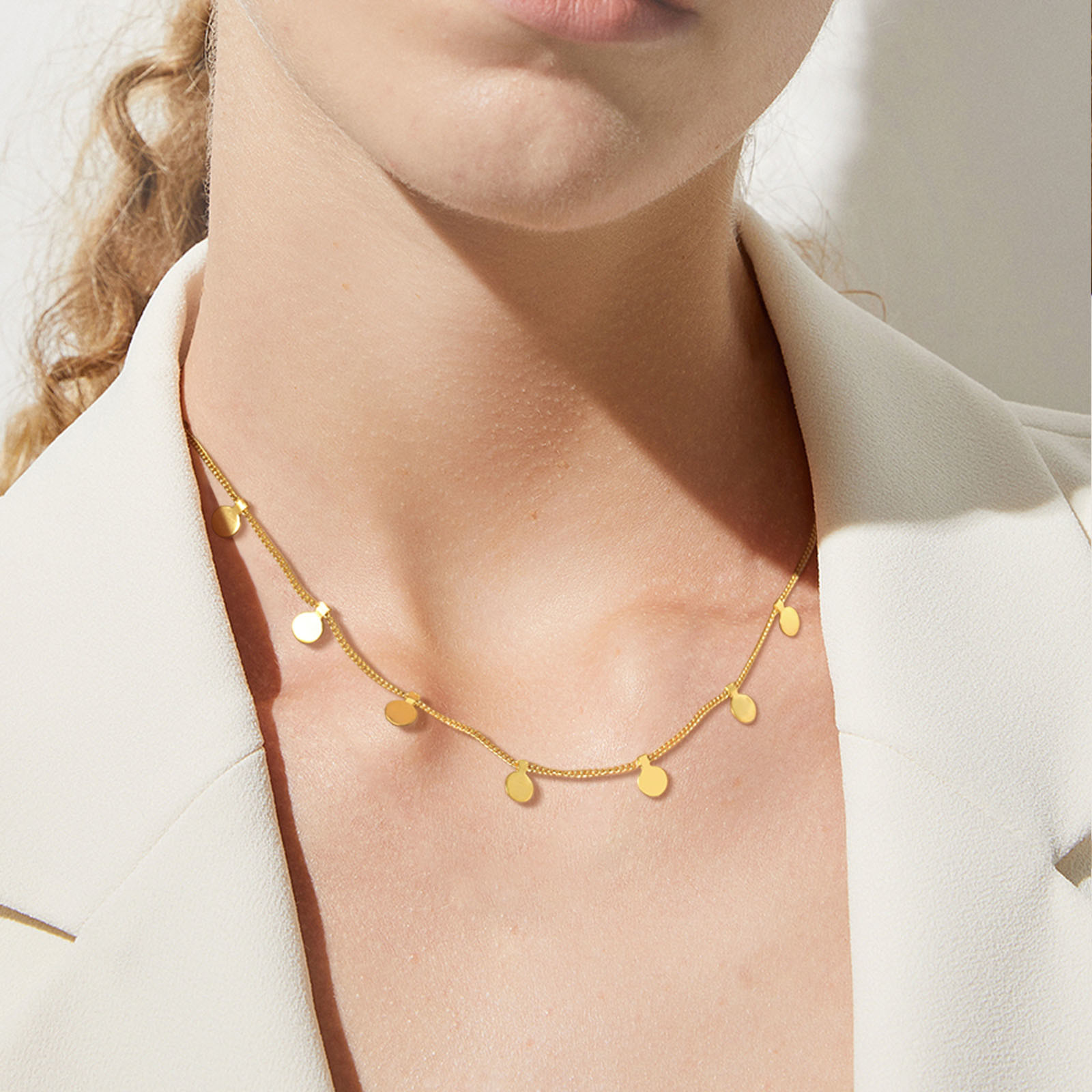 Delicate Small Multiple Coins  - Coin Necklace Delicate 리뷰 및 가격