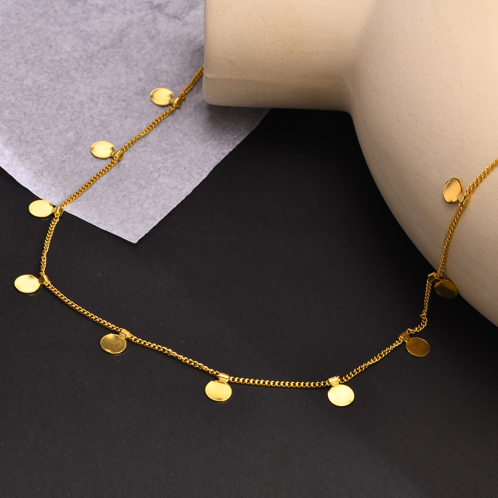 Delicate Small Multiple Coins  - Coin Necklace Delicate 리뷰 및 가격