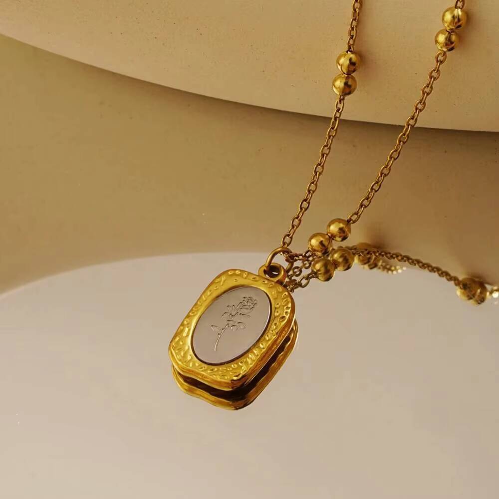 Fashion Rose Flower Delicate W - Coin Necklace Delicate 리뷰 및 가격